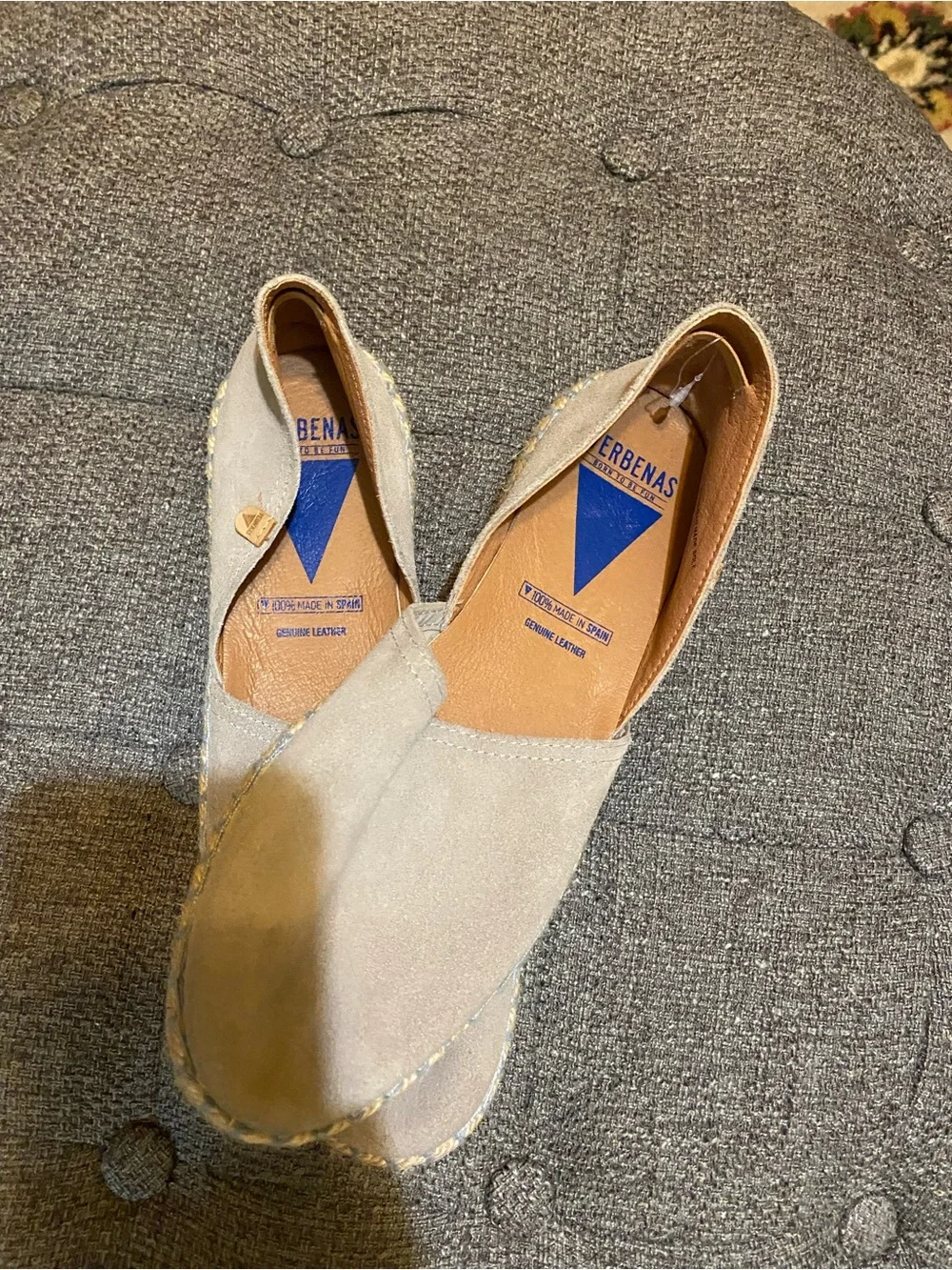 Women’s  Suede Espadrilles in Taupe